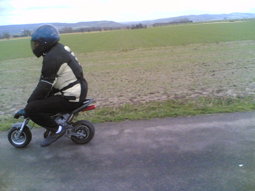 Minibike Testfahrt